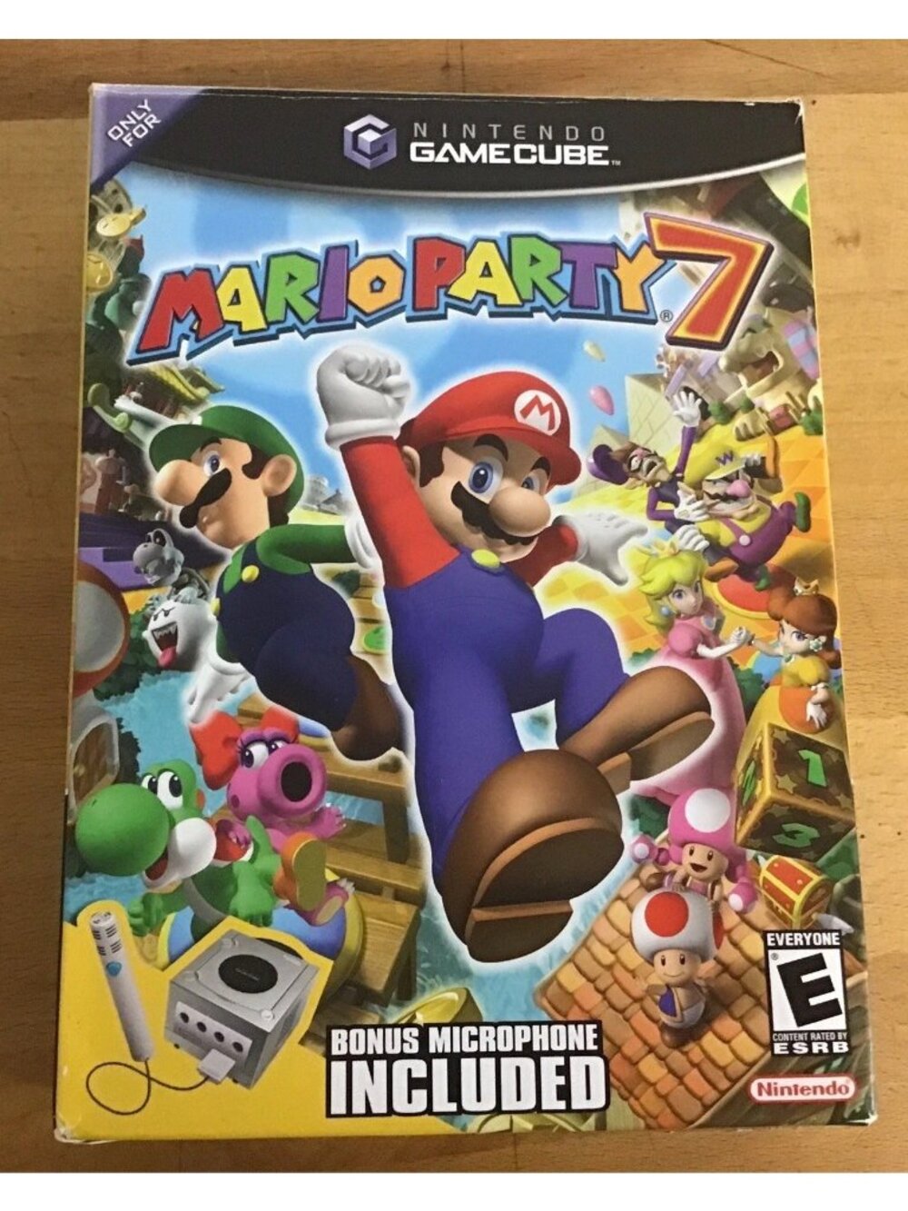 Mario Party 7 Big Box w/New Mic (GameCube, 2005) VGC Complete CIB Inserts TESTED